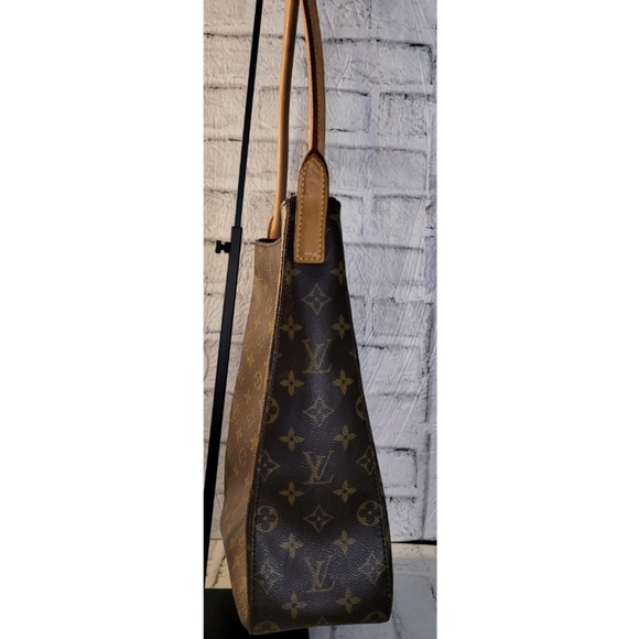 Authentic Louis Vuitton Monogram Looping GM Shoulder Bag Brown Logo M10050 - Picture 6 of 16